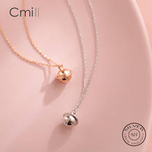 Минималистичное круглое маленькое ожерелье с колокольчиками из стерлингового серебра 925 пробы, цепочка для ключиц, ожерелье для женщин, подарки N03779 2024 - купить недорого