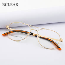 Novos óculos vintage, óculos masculino e feminino, ponte dupla, retrô, leve, armação de óculos ópticos clássicos 2024 - compre barato