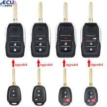 Carcasa de llave remota plegable modificada, 2/ 3 /2 + 1/4 botones para Toyota Prius C Corolla Yaris Avensis 2013-2018 Toy43 2024 - compra barato