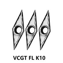 VCGT Carbide Inserts for Aluminum VCGT110302 VCGT110304 VCGT160402 VCGT160404 VCGT160408 VCGT160412 VCGT220530 FL K10 Lathe Tool 2024 - buy cheap