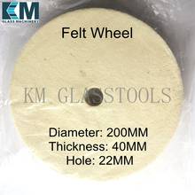 Pure Felt Wheel Diameter200x40x22(Hole)mm,For Hand Polishing Tools  Portable polishing machine. 2024 - buy cheap