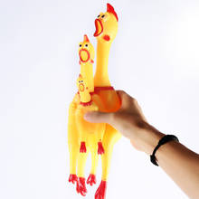 Hot Sell Screaming Chicken Pets Dog Toys Squeeze Squeaky Sound Funny Toy Safety Rubber For Dogs Molar Chew Toys 2024 - buy cheap