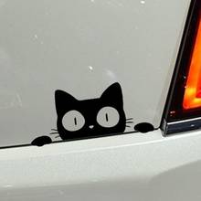 Car Stickers Reflective Peeking Cat Animal Car Styling Decorative Stickers Auto Window Decals Reflective PET Car Accessories 2024 - buy cheap