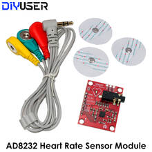 Ad8232 ecg módulo ad8232 ecg medição pulso coração ecg monitoramento sensor kit diy 2024 - compre barato