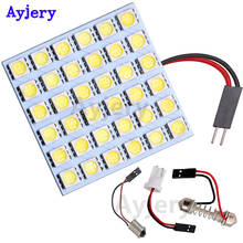 AYJERY 50 Sets White Car Panel Reading Map Lamp 5050 36 SMD Dome Interior Bulb Roof Lights BA9S T10 C5W Adapter Festoon Base 12V 2024 - buy cheap