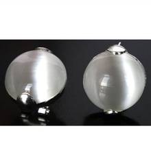 Женские серьги из серебра 925 пробы с натуральным прозрачным белым опалом 2024 - купить недорого