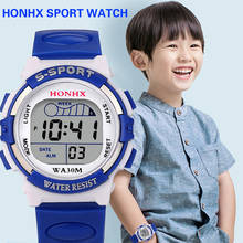 Спортивные детские часы студент, дети, часы, часы для мальчиков и девочек, детские светодиодные цифровые наручные часы, электронные наручные часы для мальчиков и девочек 2024 - купить недорого
