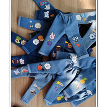 Bjd calças 1/6 bjd boneca jeans com impressão aleatória 2 peças para 1/6 yosd myou bjd boneca acessórios roupas 2024 - compre barato