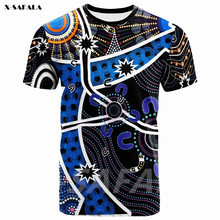 Australia Aboriginal RIVER STAR 3D Printed High Quality Milk Fiber T-shirt Round Men Female Neck O-neck Harajuku Casual Tops 2024 - buy cheap