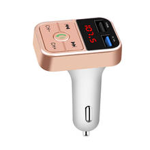 Car FM transmitter Bluetooth 4.2 Handsfree Stereo Mp3 Player U disk TF Card Play Digital Voltmeter 3.1A Dual USB Phone Charger 2024 - buy cheap