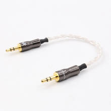 15cm 5N OCC Pure Copper Silver Plated Cable 3.5mm Male To Male Audio Cable Adapter For Amplifier Decoder DAC 2024 - buy cheap