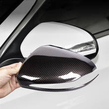 Carbon Fiber Color Rearview Mirror Cover Trim For Mercedes Benz S C E Class W222 W205 W203 GLC X253 Exterior Modified Sticker 2024 - buy cheap