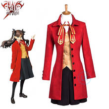 Anime Fate Stay Night Cosplay Rin Tohsaka Costumes Halloween Costume for Women Trench Coat Vest Skirt Full Set Cosplay Costume 2024 - buy cheap