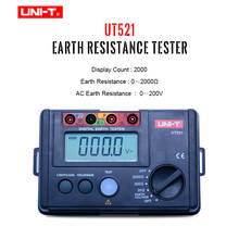 UNI-T UT521 LCD Digital Earth Ground Resistance Voltage Meter Tester 0-200V 0-2000 Ohm 2024 - buy cheap