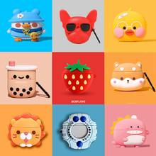 3D Earphone Case For Huawei Freebuds Pro 4 Case Silicone Cute Dinosaur Duck Cat Dog Cartoon Headphone/Earpods Freebuds pro Cover 2024 - buy cheap