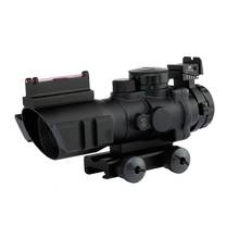 Mira telescópica para Rifle de caza, francotirador con lupa de punto rojo, reflejo óptico de 20mm, 4x32 Acog 2024 - compra barato