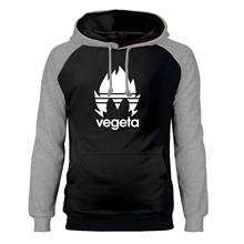 Мужская толстовка с капюшоном Vegeta, теплая флисовая толстовка с капюшоном в стиле японского аниме, уличная одежда, осень-зима 2024 - купить недорого
