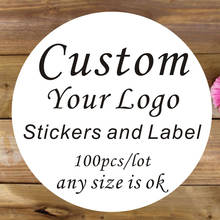 100PCS 3cm 4cm 5cm 6cm 7cm custom sticker and Customized LOGO/Wedding stickers/Design Your Own Stickers/Personalized stickers 2024 - buy cheap