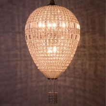vintage light modern K9 crystal lighting fixtures lamparas colgantes para comedor crystal pendant light hot air balloon design 2024 - buy cheap