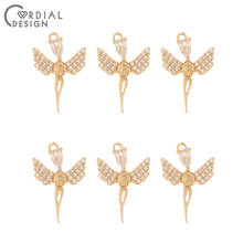 Cordial Design 50Pcs 13*20MM DIY Pendant/Earrings Accessories/Hand Made/CZ Charms/Jewelry Findings & Components/Earring Making 2024 - buy cheap