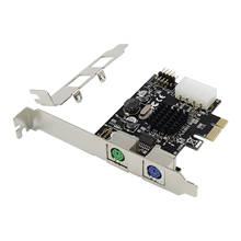 PCIE a 2xPS2 PS/2 puertos para tarjeta adaptadora de ratón y teclado de PC 2024 - compra barato