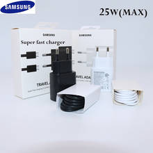 Original Samsung note10 PRO 5G Charger 25W EU Super Fast Charging Travel Adapter Type c Cable for Samsung Galaxy s10 S9 a50 a70 2024 - buy cheap