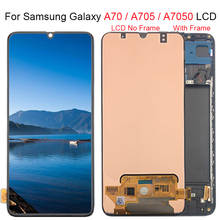 ЖК-экран с дигитайзером для Samsung Galaxy A70, экран 6,7 дюйма, A705, A705F, сенсорный экран в сборе, для Samsung A70, 2019, A70 2024 - купить недорого