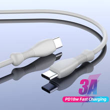 18 Вт PD USB Type C к Type C микро кабель 3A Быстрая зарядка передачи данных кабель для Xiaomi Redmi Samsung для Android USB Type-C шнур 2024 - купить недорого