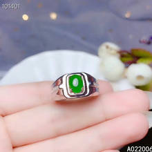 KJJEAXCMY-Anillo de jaspe natural con incrustaciones de plata de ley 925, joyería fina, anillo de piedras preciosas de jade para hombres, soporte de lujo a prueba 2024 - compra barato