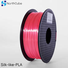 Northcube-filamento de impressora 3d de seda pla com 1.75mm e 1kg, filamento de cor rosa para impressão 3d 2024 - compre barato