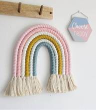 Decoración colgante de arco iris para habitación de niños, accesorios nórdicos para colgar en la pared, accesorios de decoración para habitación de niños 2024 - compra barato