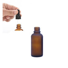 Botella de pipeta de reactivo líquido de vidrio ámbar de 30ml con cuentagotas para aceites esenciales, productos químicos de laboratorio de aromaterapia 2024 - compra barato
