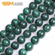 3mm-11mm Natural Malachite  Round Loose Spacer Beads For Jewelry Making 15 Inches DIY Necklace Bracelet Gift Women Men Wholesale 2024 - buy cheap