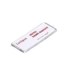 76 * 25mm Reap Magnetic Company Brand Student Worker Employee Id Name Card Holder Business Identification Card Frame Chest Badge 2024 - buy cheap