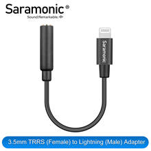 Saramonic SR-C2002 Female 3.5mm to Apple MFi Certified Lightning Microphone Cable Compatible with iPhone, iPad Smartphones & 2024 - buy cheap