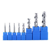 Aluminum Milling Cutter 2 Flute 1mm-12mm 2mm 3mm 4mm 5mm 6mm 8mm HRC50 Tungsten Steel Tools Endmills Milling Cutter Wood Cutting 2024 - buy cheap