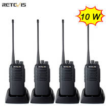 Retevis-walkie-talkie RT1 de alta potencia, Radio bidireccional de 3000mAh con auricular, práctico, para almacén de fábrica y granja, 4 piezas 2024 - compra barato