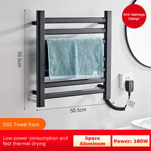 180W 220V Bathroom Fittings Electric Heated Towel Rack Shelf,Stainless Steel Thermostatic Sterilizing Smart Towel Dryer Warmer 2024 - buy cheap