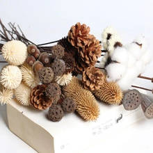 1 pcs Dried Flowers Natural Pine Cone Lotus Acorn Handmade Decorative Flores Secas for Home Decoration Diy Crafting Accessories 2024 - buy cheap