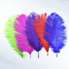 10Pcs/Lot 35-40CM 14-16" Colored Ostrich Feathers for Crafts Wedding Decoration Feathers Jewelry Making Feathers Ostrich Plumes 2024 - buy cheap
