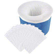 5/10/15/20pcs/Set Filter Storage Pool Skimmer Socks Nylon Swimming Pool Filter Socks For Baskets Skimmers White Pool Supplies 2024 - buy cheap