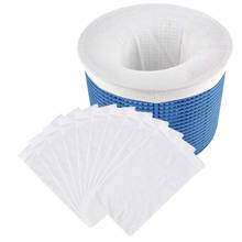 5/10/15/20 pçs/set Filtro De Armazenamento Meias Meias de Nylon Natação Filtro Da Piscina Para Cestas Skimmer Da Piscina Skimmers Piscina Branco Suprimentos 2024 - compre barato