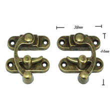 6pairs Left&Right Box Suitcase Toggle Latch Buckles Bronze Tone Antique Style Metal Lock Zinc Alloy Wooden Box Lock 38x44mm 2024 - buy cheap