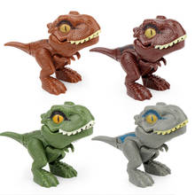 1 шт. пальчиковая игрушка-динозавр, креативная игрушка, модель тираннозавра Велоцираптора, строительные блоки, игрушки для детей, подарки-Динозавры для мальчиков 2024 - купить недорого