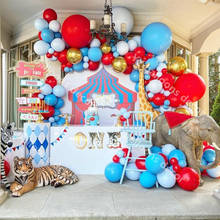 Globos de látex rojo y azul para año nuevo, Kit de arco de guirnalda de arco arcoíris para carnaval, Baby Shower, boda y cumpleaños, DIY 2024 - compra barato