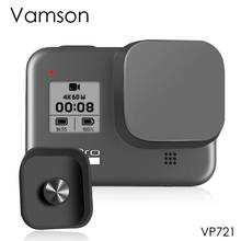 Protetor de lente vamson para câmeras, acessório preto de proteção para câmeras de ação para gopro hero 8 vp721 2024 - compre barato