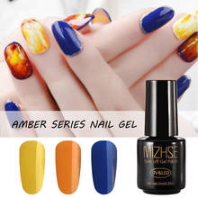 MIZHSE Amber/Fur Gel Color Series Semi-Permanentes Gel Nail Glitter Holographics Soak Off UV Nail Art Gel Nail Varnish 2024 - buy cheap