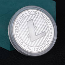 Litecoin-moeda comemorativa de metal virtual, caixa para embalagem, moeda colecionável, criptomoedas 2024 - compre barato