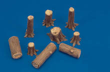 1/35   modern  Tree Trunks  Resin figure Model kits Miniature gk Unassembly Unpainted 2024 - buy cheap