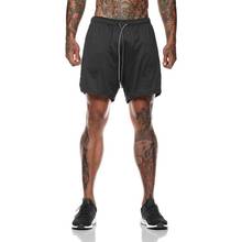 Running Shorts 2 in 1 Sports Jogging Fitness Shorts Quick Dry Breathable Sport Gyms Short Built-in Pockets 2024 - buy cheap